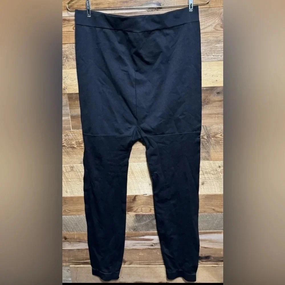 LANE Bryant High Waist Smoothing Leggings C/D black street gym compression rare
